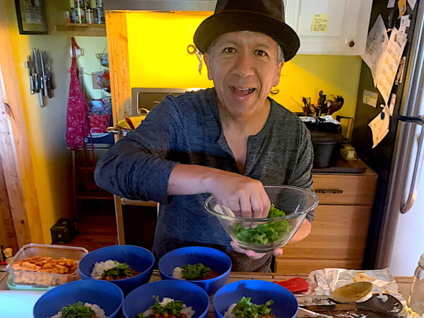 Nico Cooking at Farm Dinner