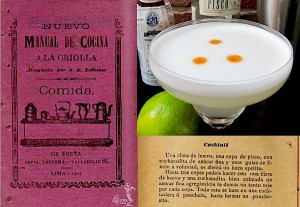 Pisco Sour cocktail recipe in 1903 Peruvian cookbook